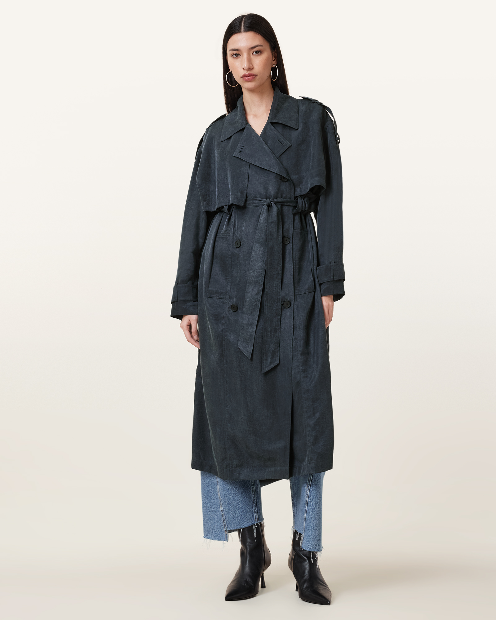 AllSaints Linnie Lightweight Trench Coat