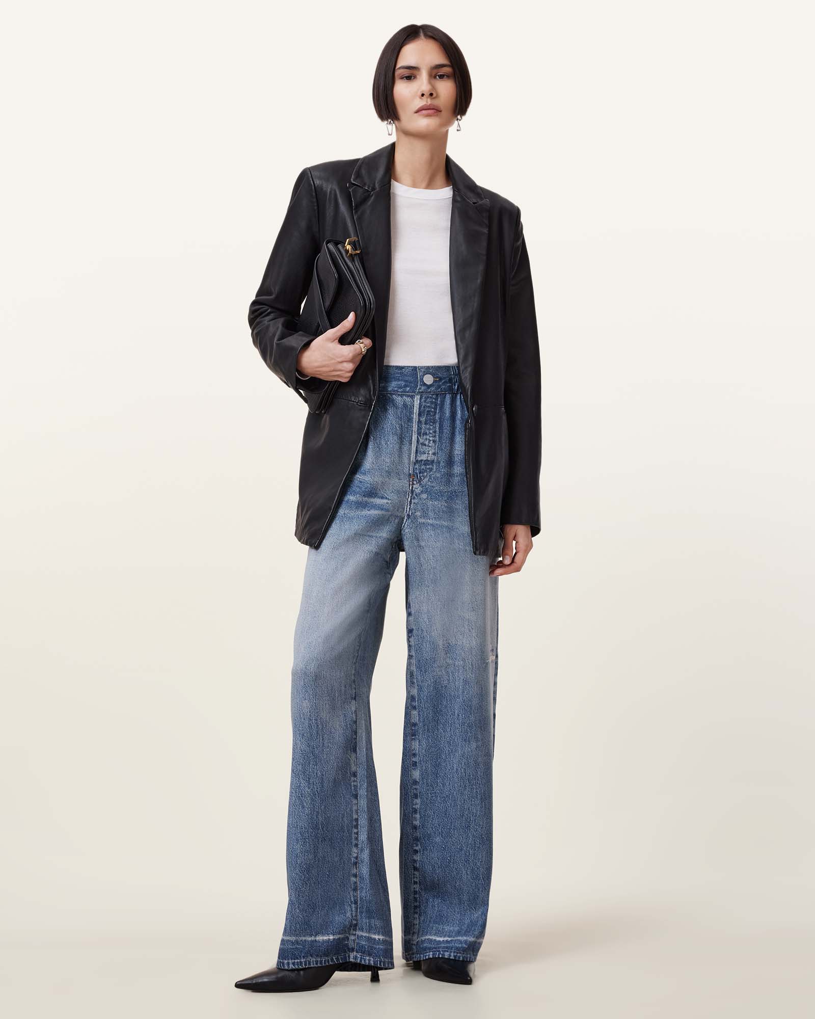 AllSaints Tyler Illusion Straight Leg Jeans