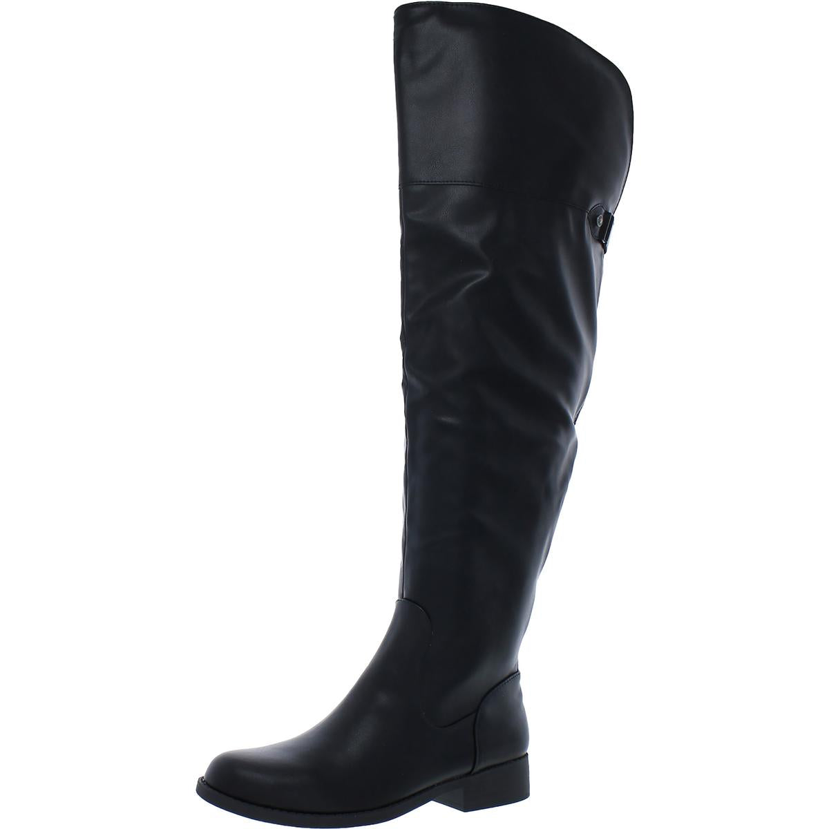 Allicce Womens Wide Calf Tall Over-The-Knee Boots