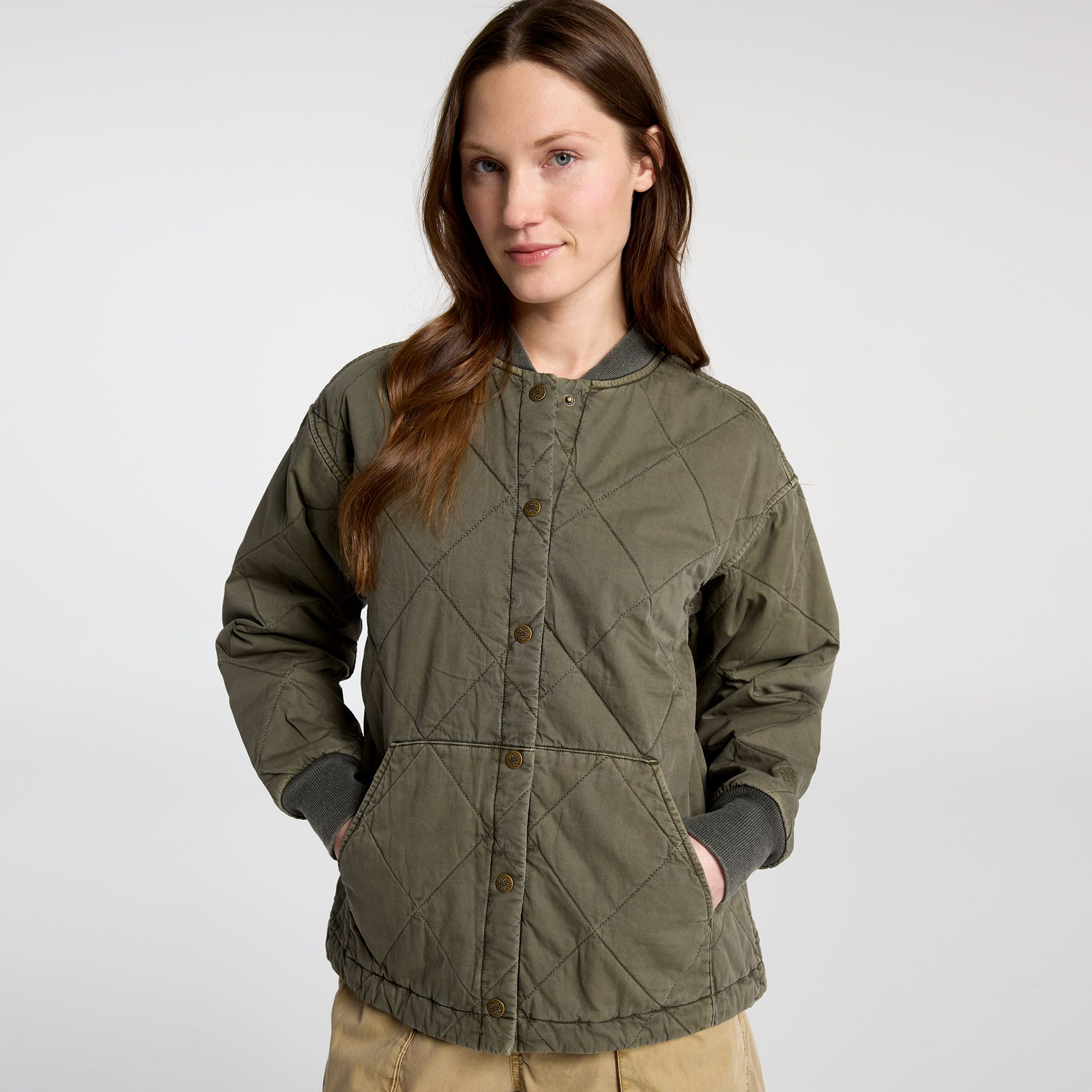 Alpine Design Women's Lightweight Bomber Jacket, Large, Bitter Sage