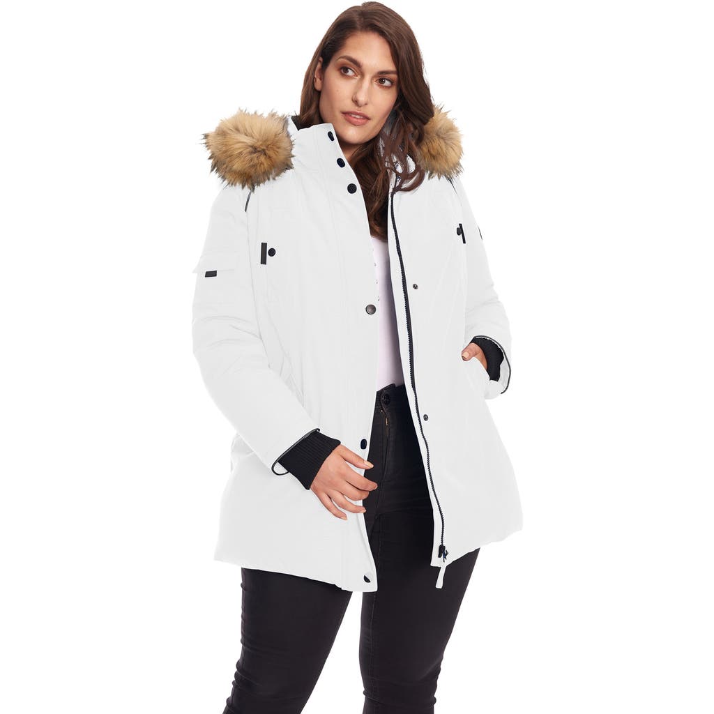 Alpine North GLACIER PLUS SIZE - Vegan Down Parka Winter Jacket in White at Nordstrom, Size 2X