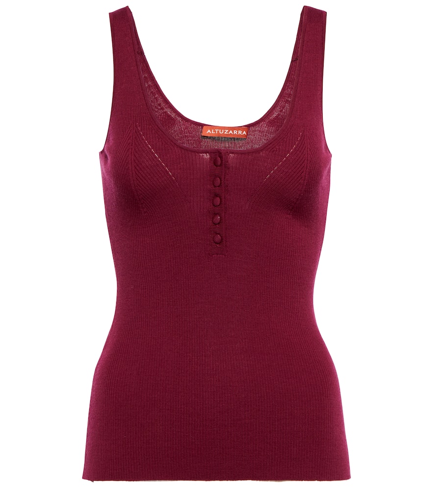 Altuzarra Daphne wool and cashmere tank top