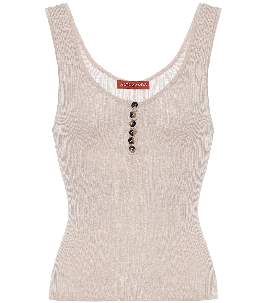 Altuzarra Louie silk and cotton tank top