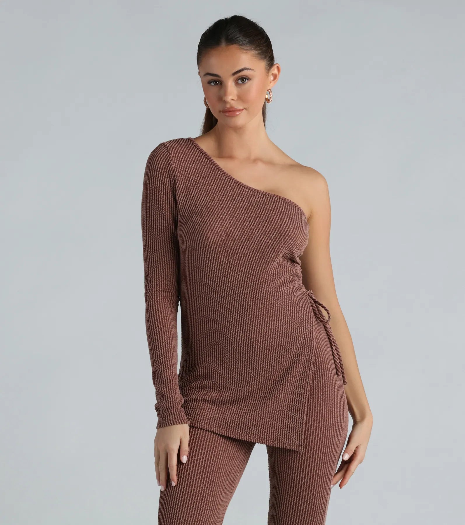 Always Ahead One-Shoulder Tunic Top