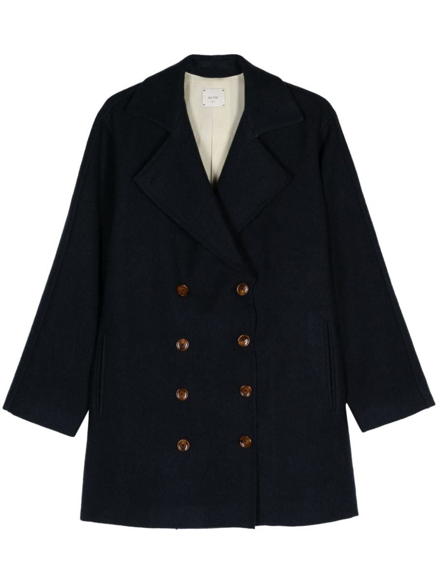 Alysi Wool Double-Breasted Coat