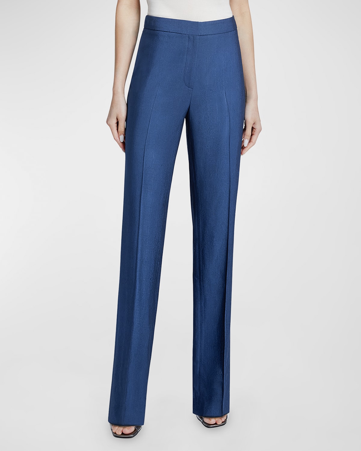 Amara Straight-Leg Twill Pants