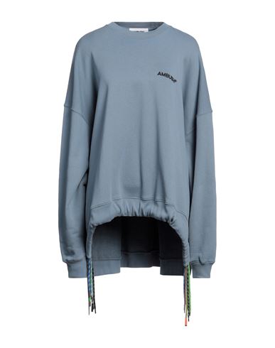 Ambush Woman Sweatshirt Pastel blue Size XS Cotton, Polyester