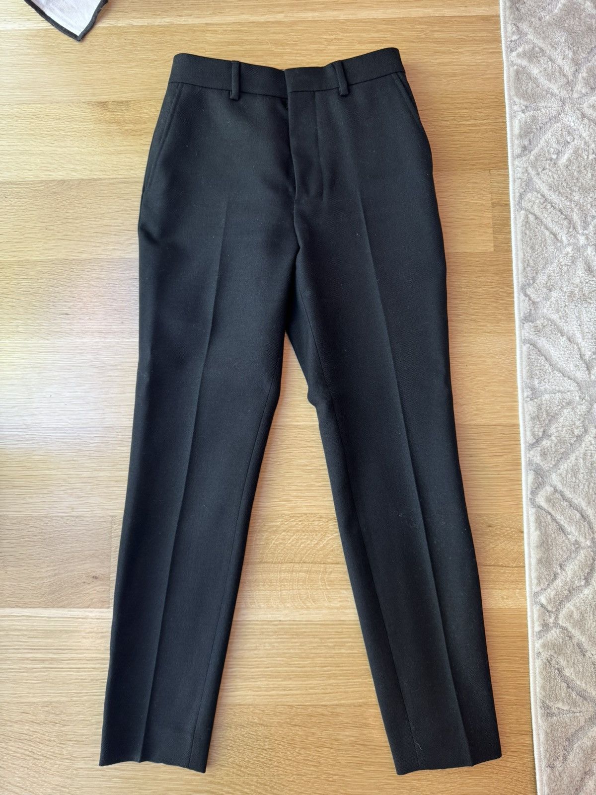 Ami Paris Cropped Tailored Trousers in Black, Women's (Size 26)