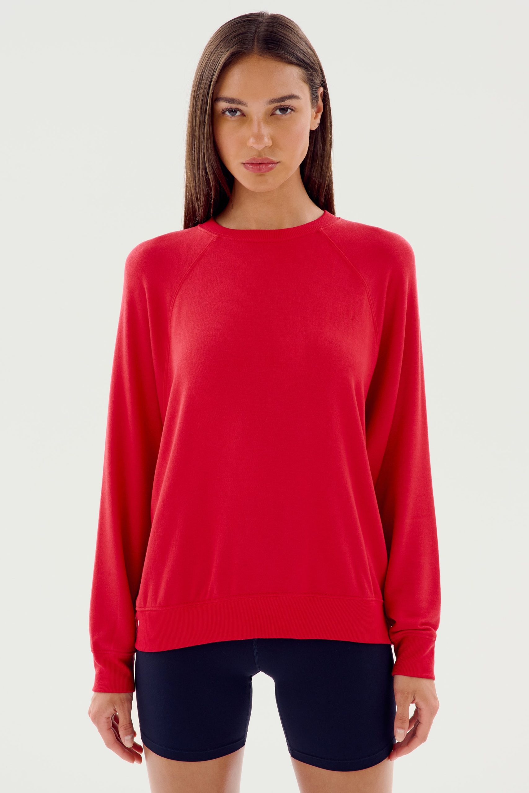 Andie Fleece Sweatshirt - Pirate Red