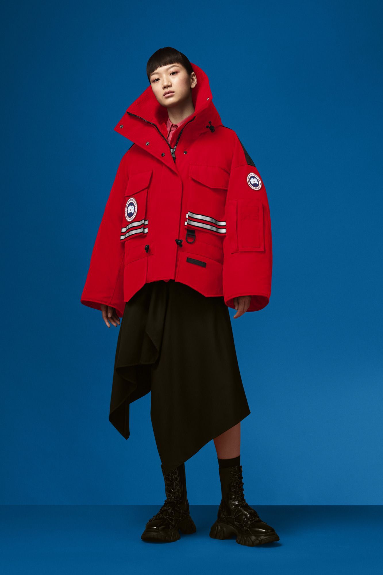 Angel Chen x Canada Goose Red Snow Mantra Cropped Jacket, Women's (Size Small)