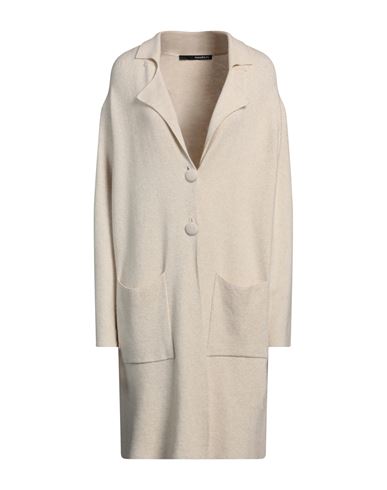 Annarita N Woman Overcoat & Trench Coat Beige Size 1 Viscose, Modal, Elastane