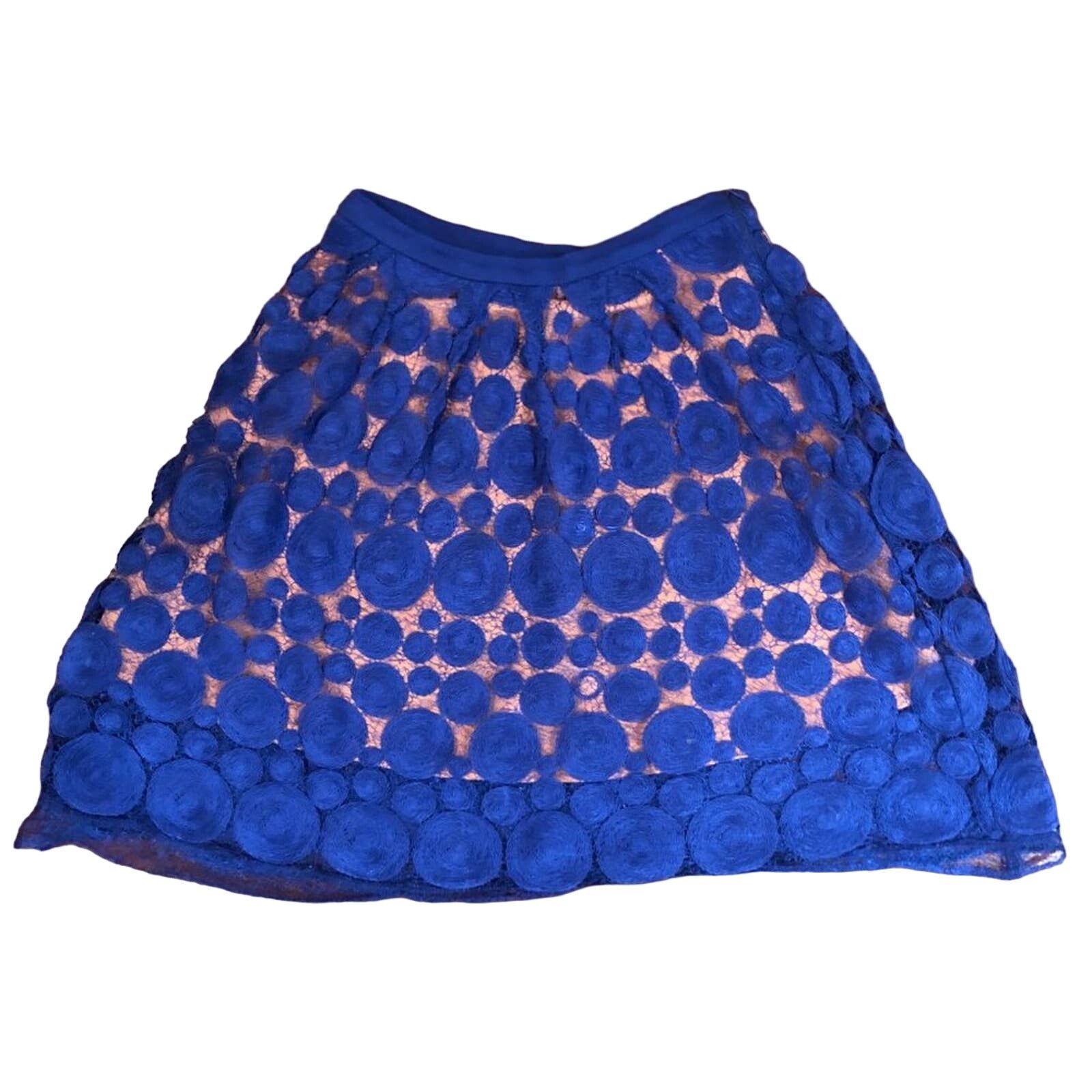 Anthropologie Eva Franco Albastru Circle Skirt Royal Blue, Women's (Size 27)