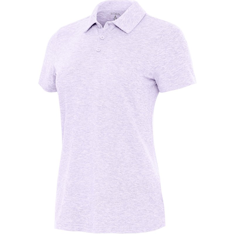 Antigua Women's Matter Polo Shirt Pastel/Lilac Heather, X-Small - Women's Athletic Performance Tops at Academy Sports