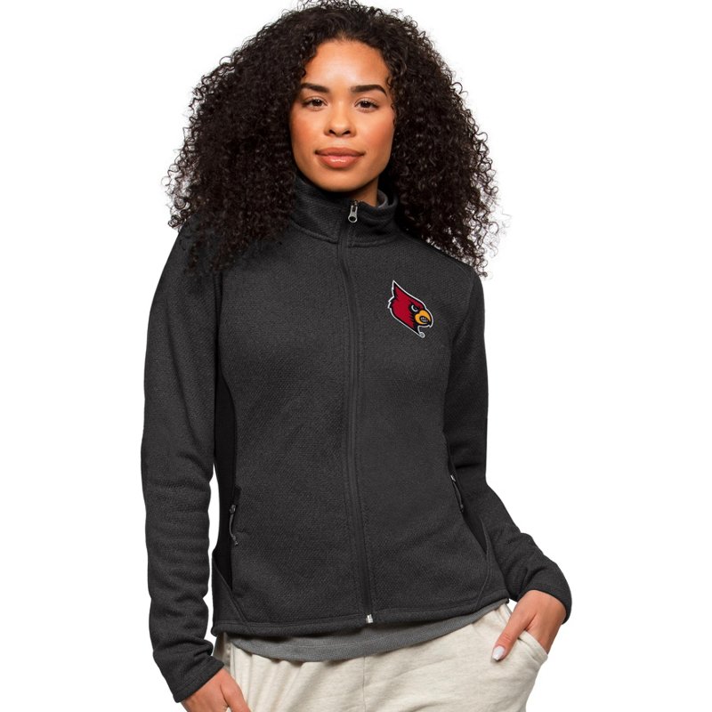 Antigua Women's University of Louisville Course Jacket Black, Medium - Women's Ski Outerwear at Academy Sports