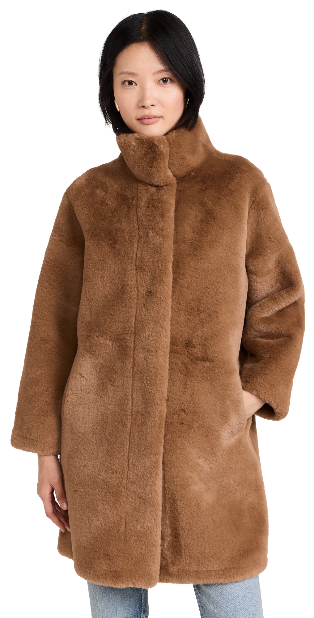 Apparis Blair Mid-Length Coat Camel L