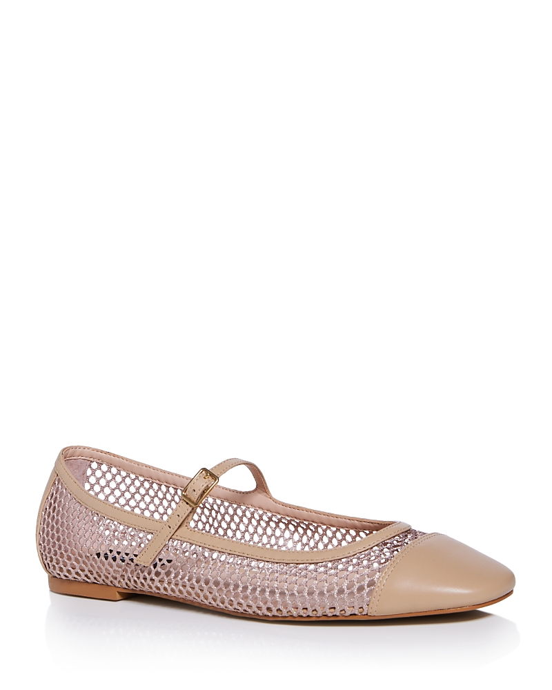 Aqua Women's Mesh Round Toe Ballet Flats - Exclusive