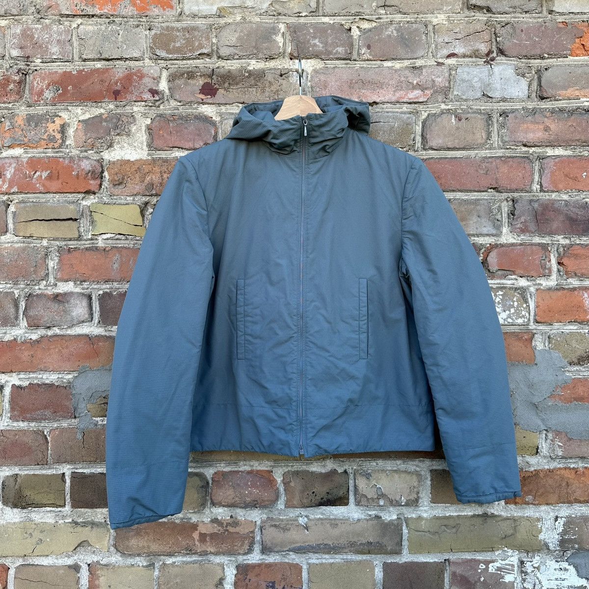 Archival Clothing x Miu Miu Vintage F/w 1999 Miu Miu Nylon Padded Jacket 42 Prada in Blue, Women's (Size Medium)