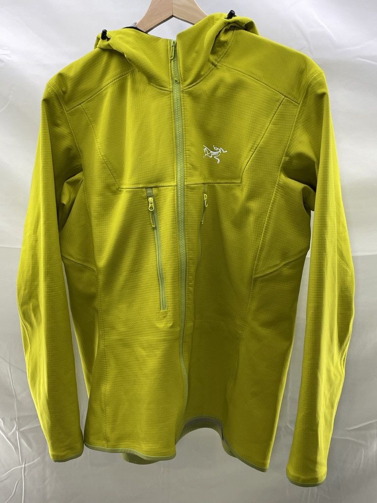 Arcteryx Acto Mx Hoody Hard Fleece Jacket in Yellow, Women's (Size Large)