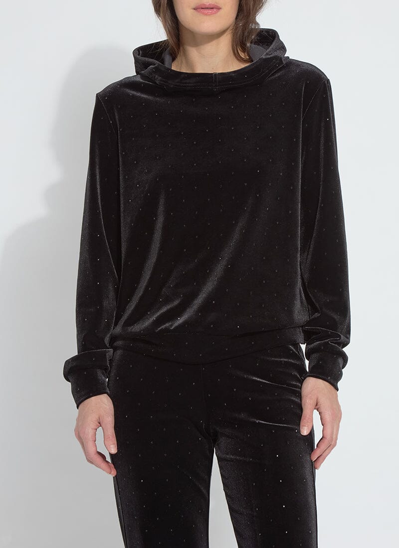 Arlette Crystal St Velvet Sweatshirt