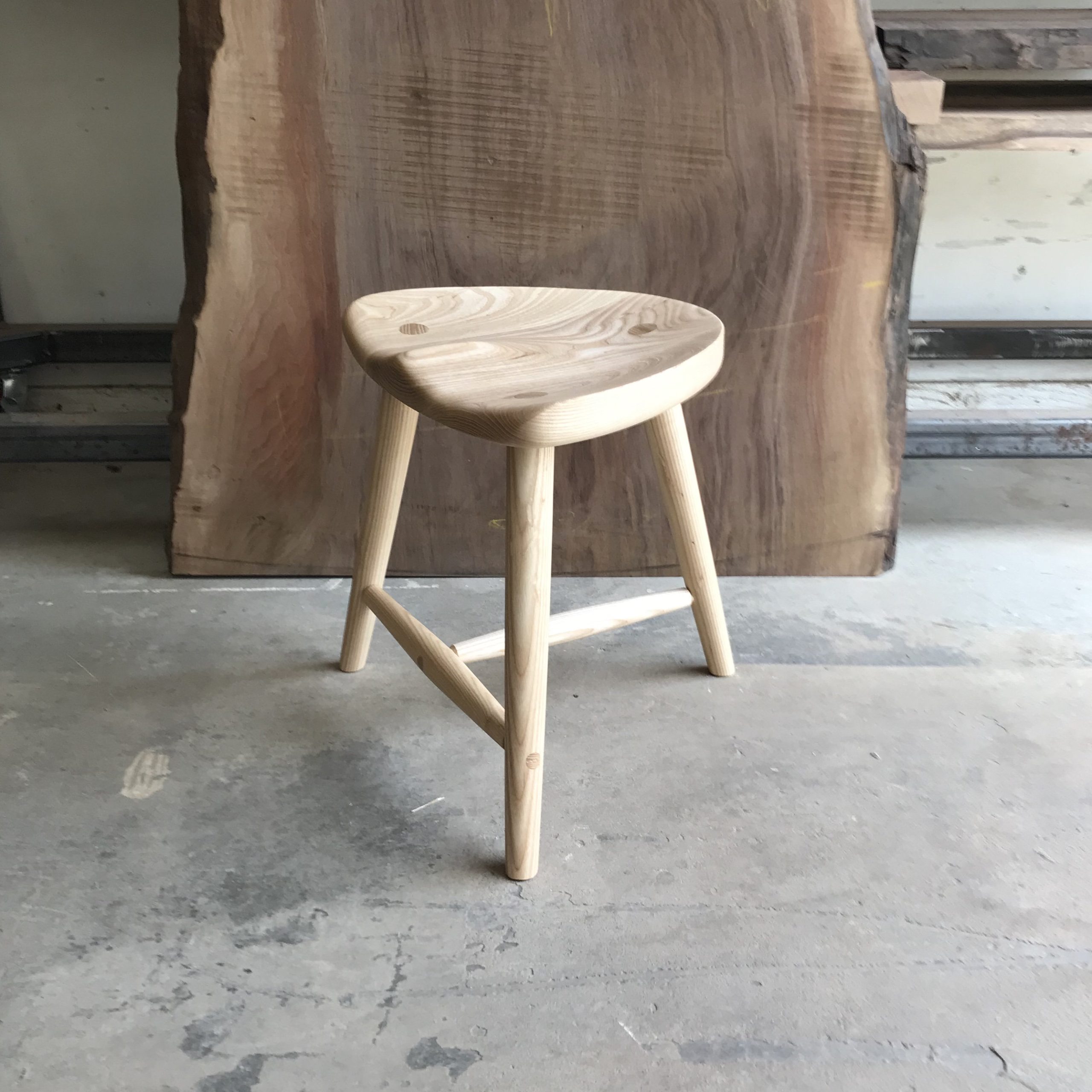 Ash Three Leg Milking Stool