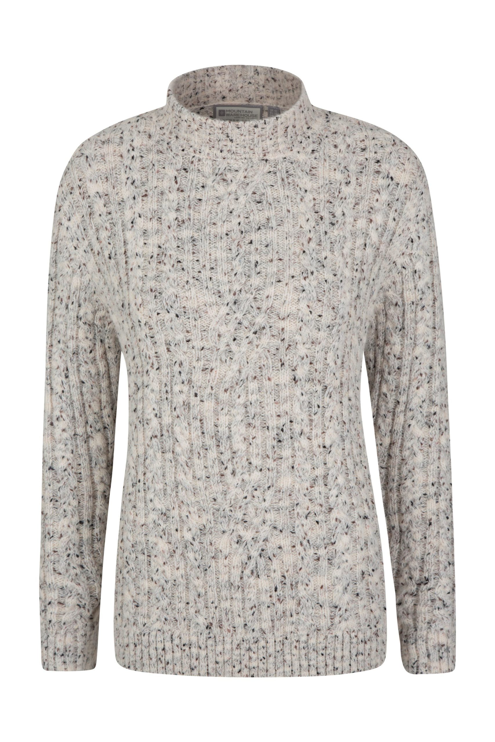 Aspen Womens Cable Knit Top - Beige