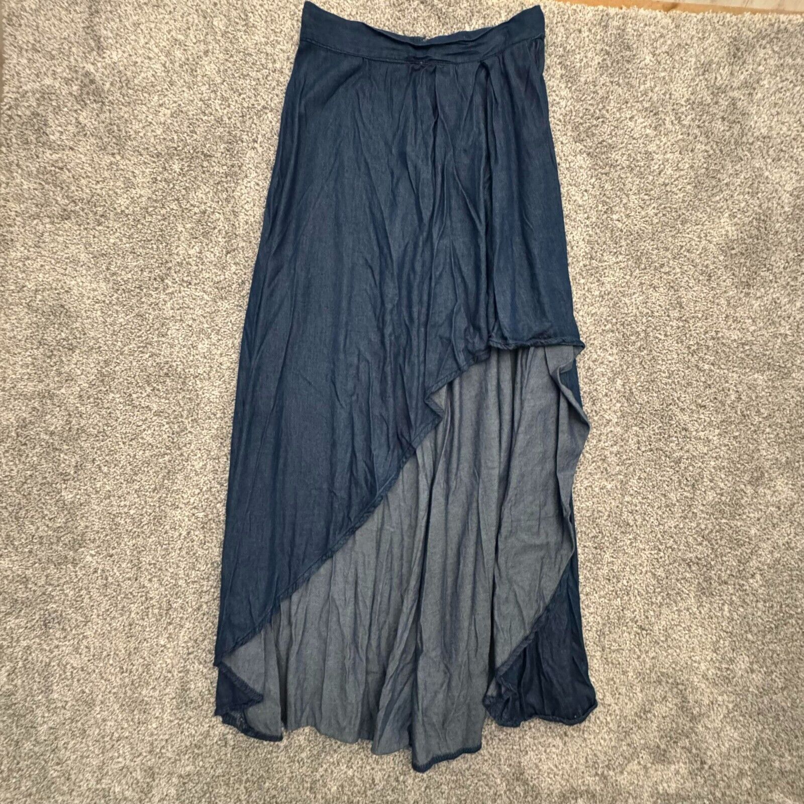 Asymmetrical Skirt Size Xs Flowy Fairycore Boho Cottagecore in Blue, Women's