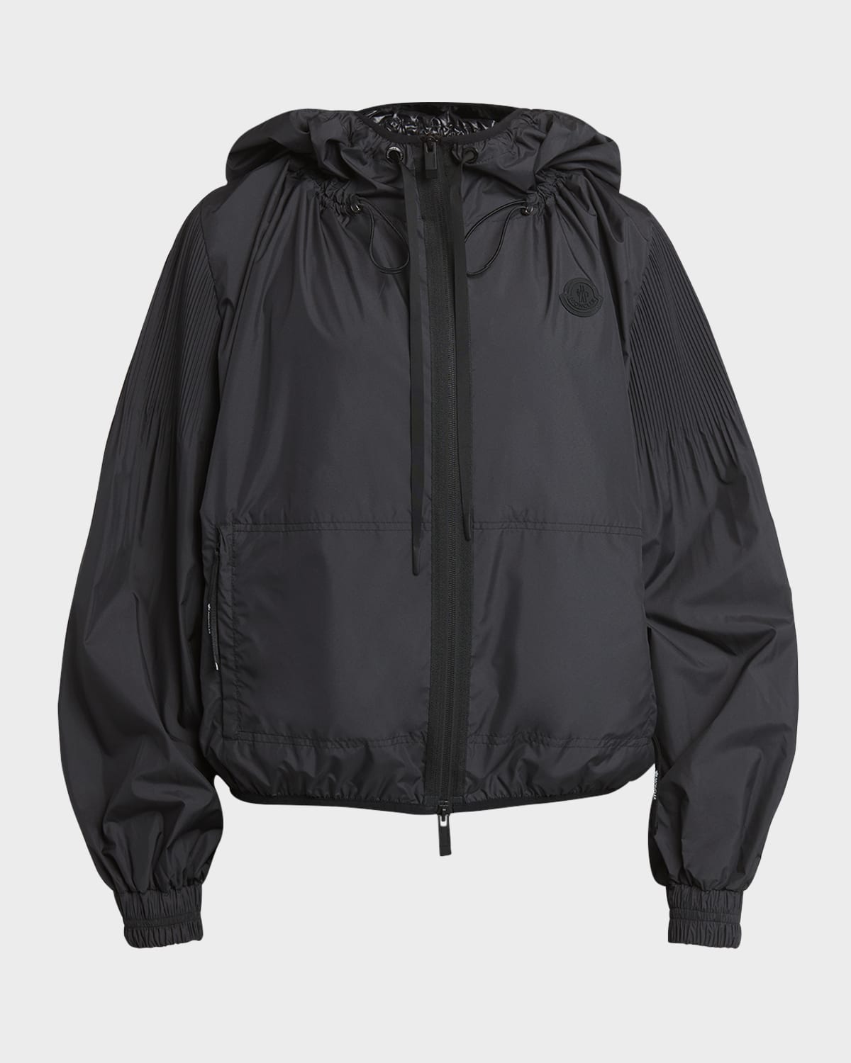 Auxonne Matte Hooded Windbreaker Jacket