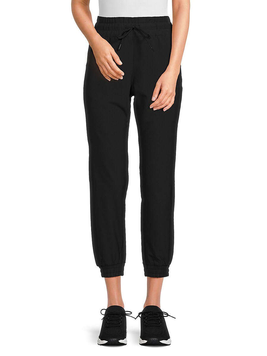 Avalanche Women's Blossom Brushed Cropped Joggers - Black - Size S