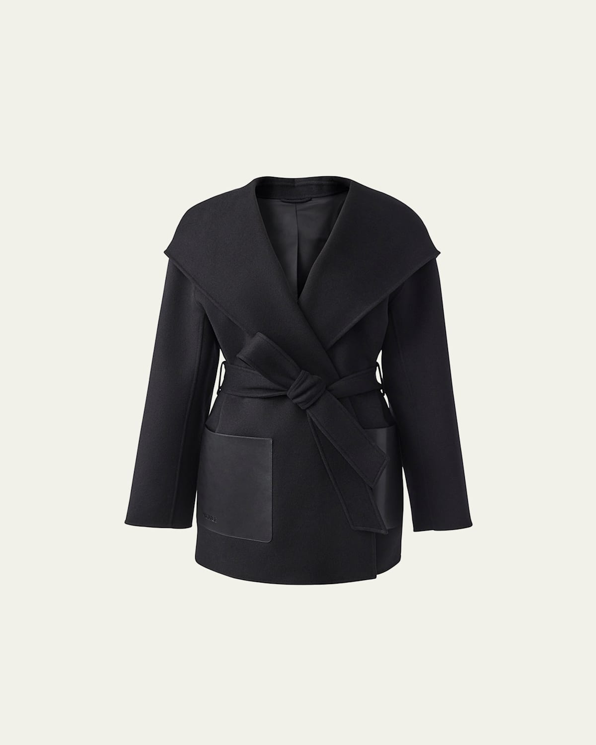 Azra Double-Face Wool Wrap Coat