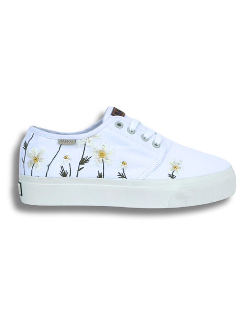 BANGS SHOES Daisy Dreams Platform Low Tops in White at Nordstrom, Size 5