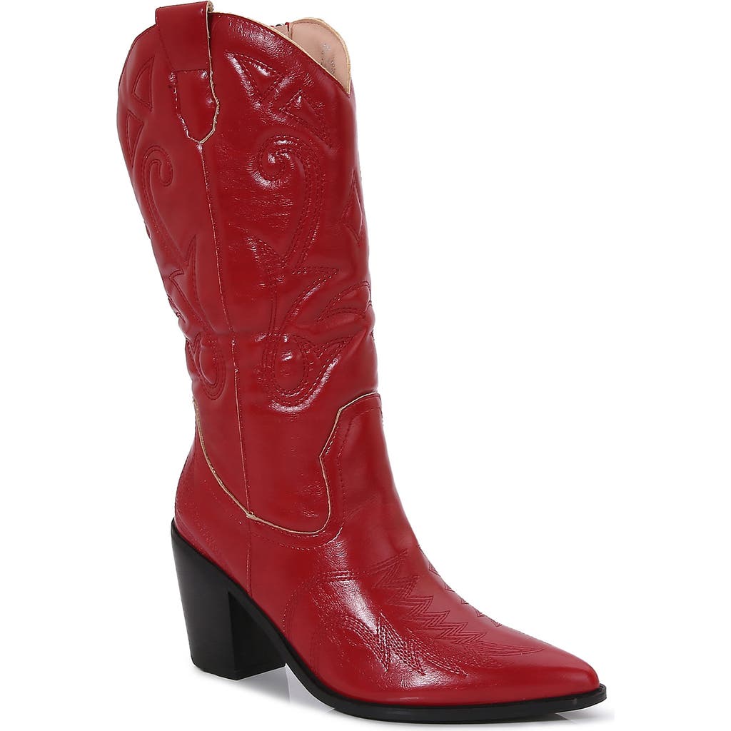 BERNESS Kasey Cowboy Boot in Red at Nordstrom Rack, Size 5.5