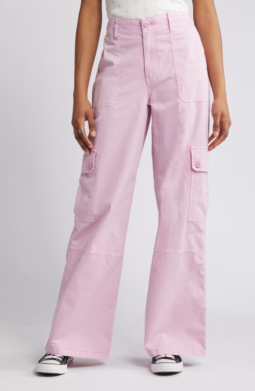 BP. Twill Wide Leg Cargo Pants in Purple Pastel at Nordstrom, Size 00