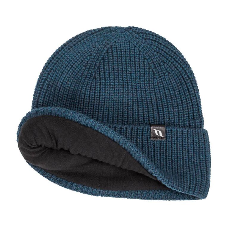 Back on Track Ava Woolblend Knitted Beanie Bluish