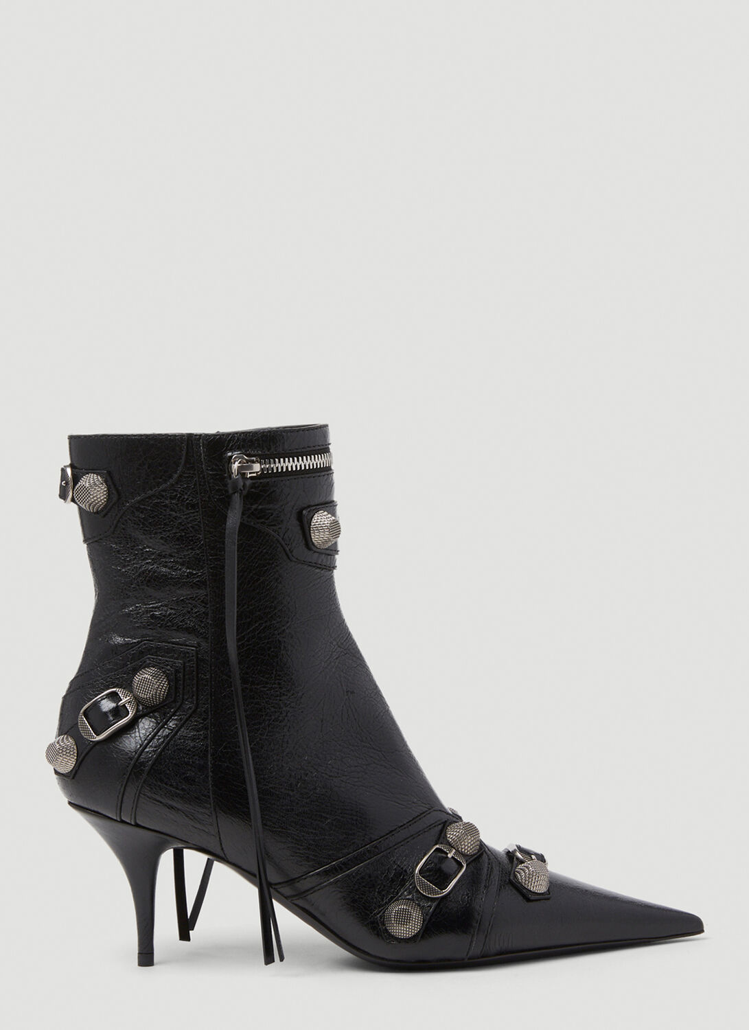 Balenciaga Cagole M70 Heeled Boots - Woman Boots Black Eu - 36