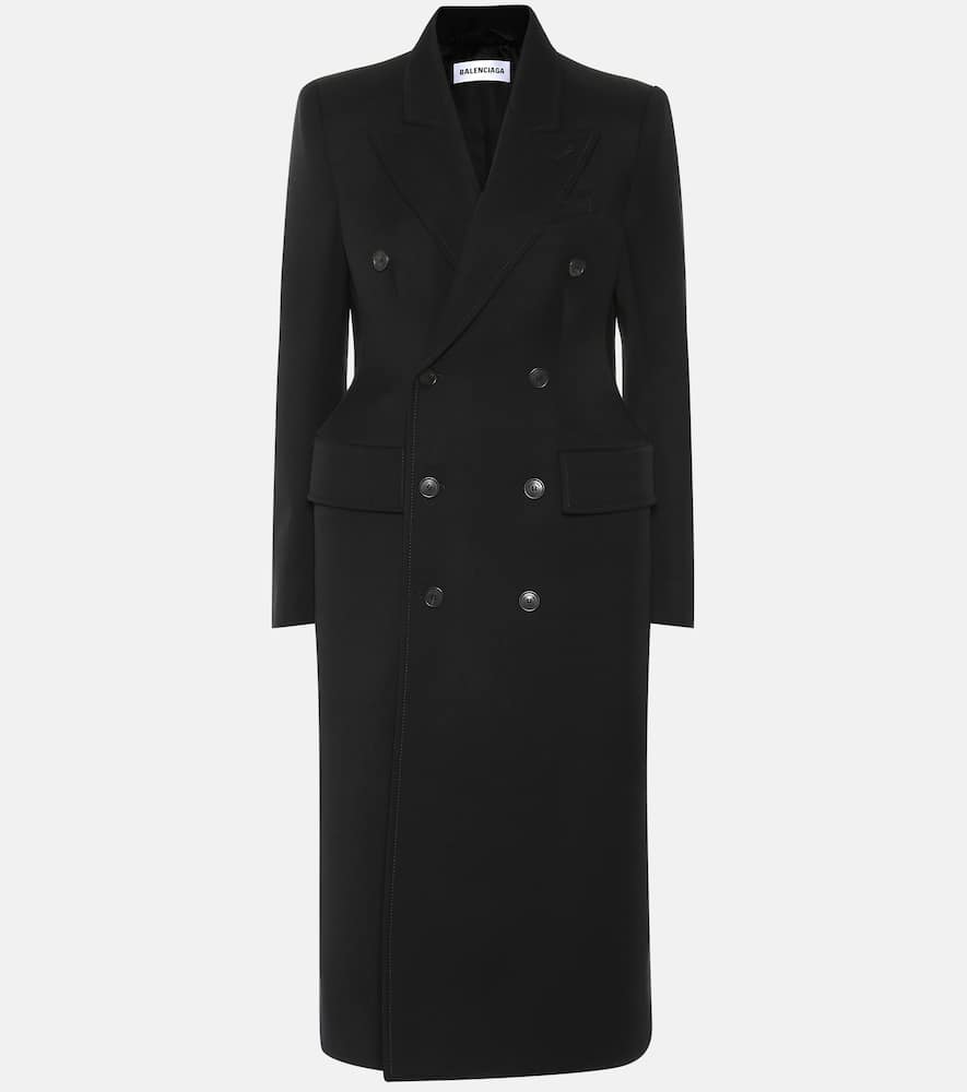 Balenciaga Hourglass wool-blend coat