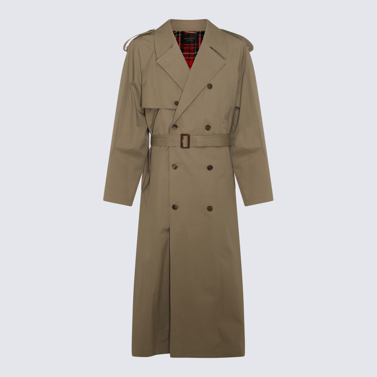 Balenciaga Military Beige Cotton Coat