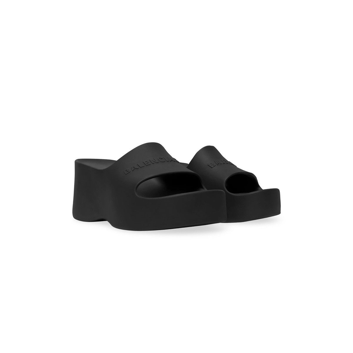 Balenciaga Women's Chunky Wedge Sandal In Black (Size 10)