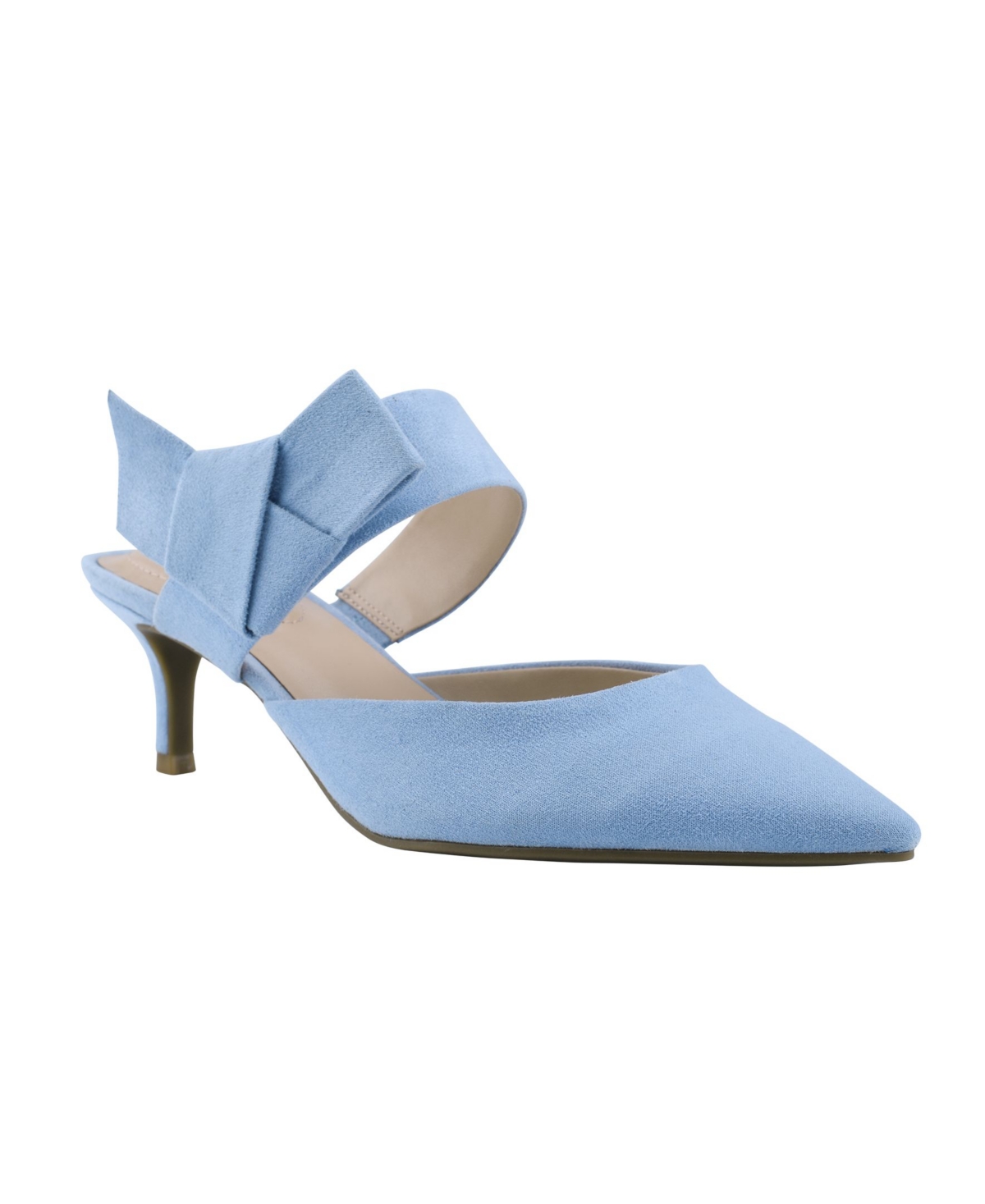 Bandolino Women's Millie Pointed Toe Heeled Mules - Light Blue