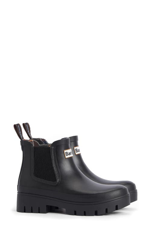 Barbour Halton Waterproof Chelsea Rain Boot in Black at Nordstrom, Size 5