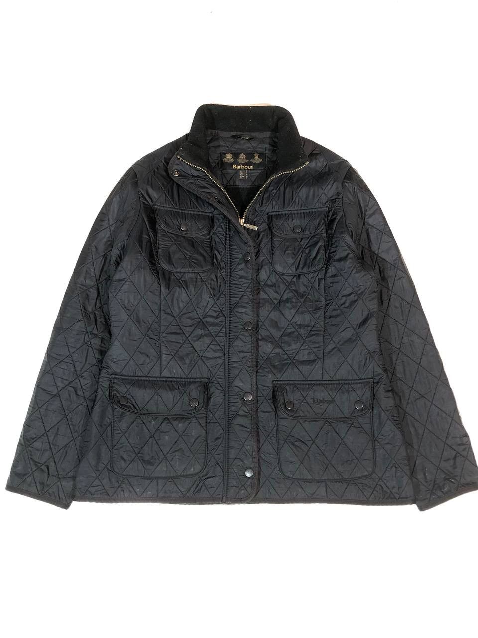 Barbour Quilted Utility Polarquilt Women Jacket in Grey (Size XL)