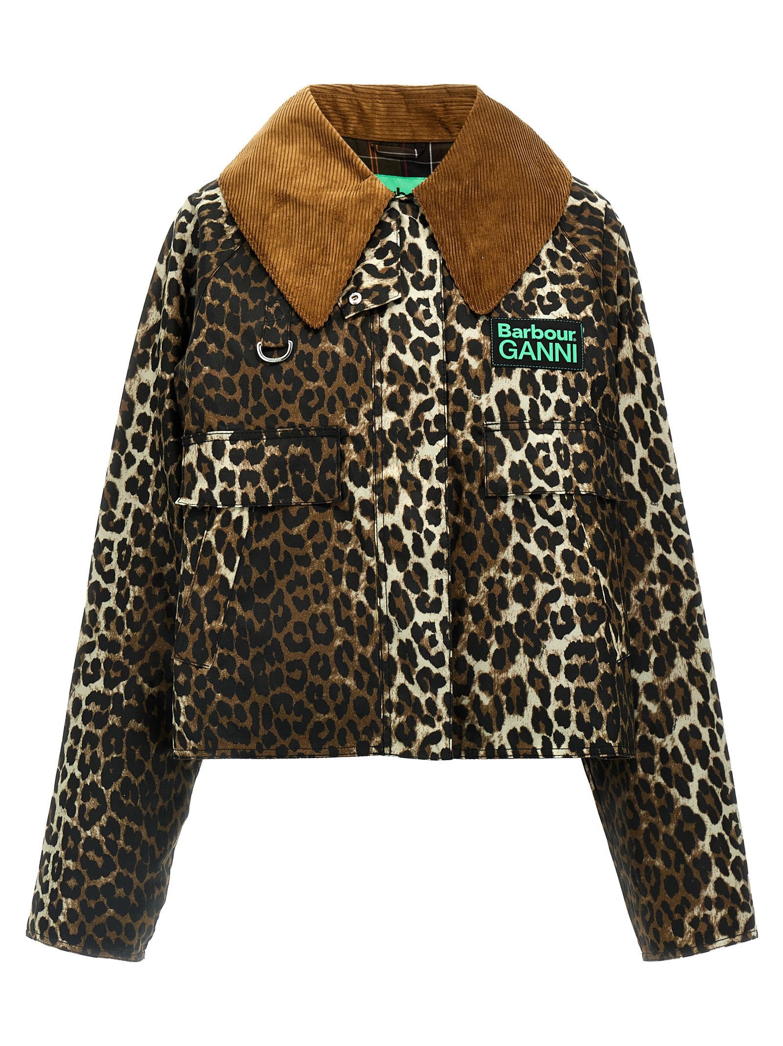 Barbour X Ganni 'anorak Animalier' Jacket, Women's (Size Small)