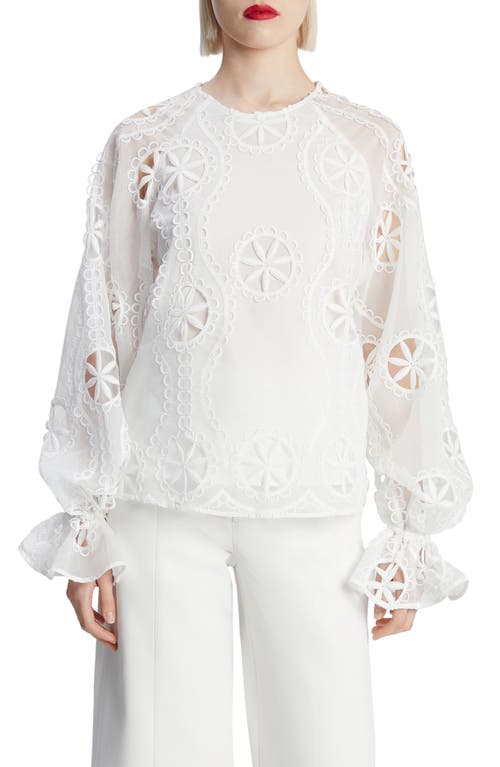 Bardot Rosalie Lace Top in Orchid Wht at Nordstrom, Size 2