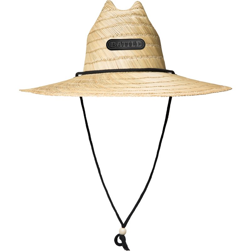 Battle Adults' Coaches Straw Hat Beige/Black - Football Equipment at Academy Sports