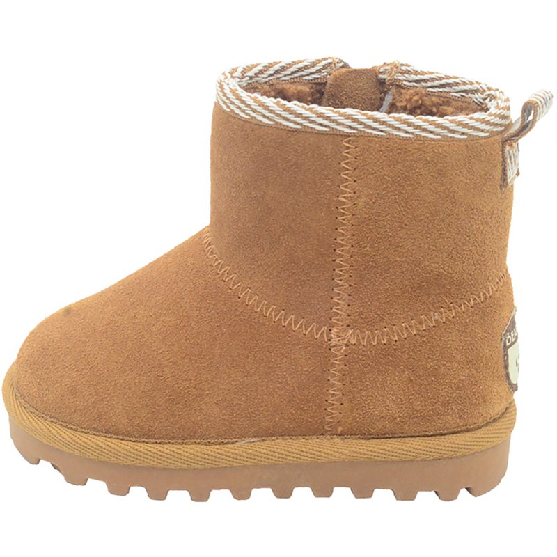 Bearpaw Toddler Jessica Suede Booties with Faux-Fur Lining Brown, 6 - Winter Boots at Academy Sports