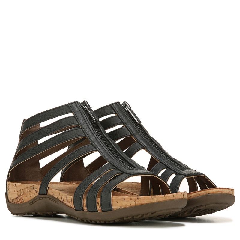 Bearpaw Women's Layla II Wide Gladiator Sandals (Black) - Size 6.0 W