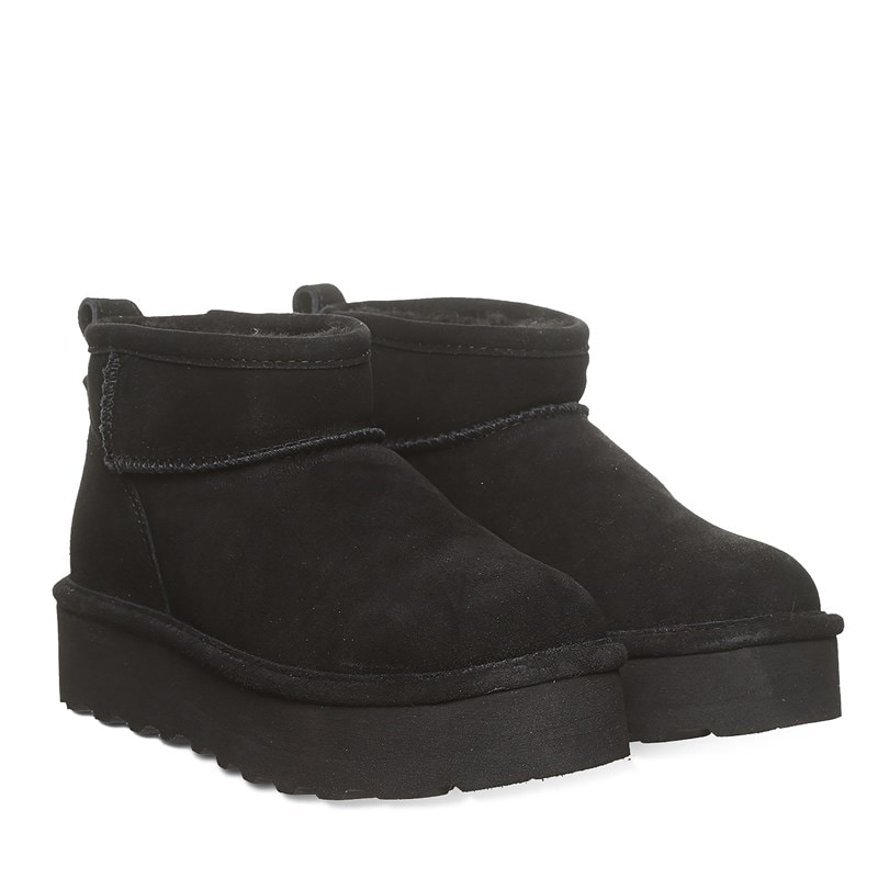 Bearpaw Women's Retro Shorty Platform Water Resistant Winter Boots (Black/Black) - Size 10.0 M