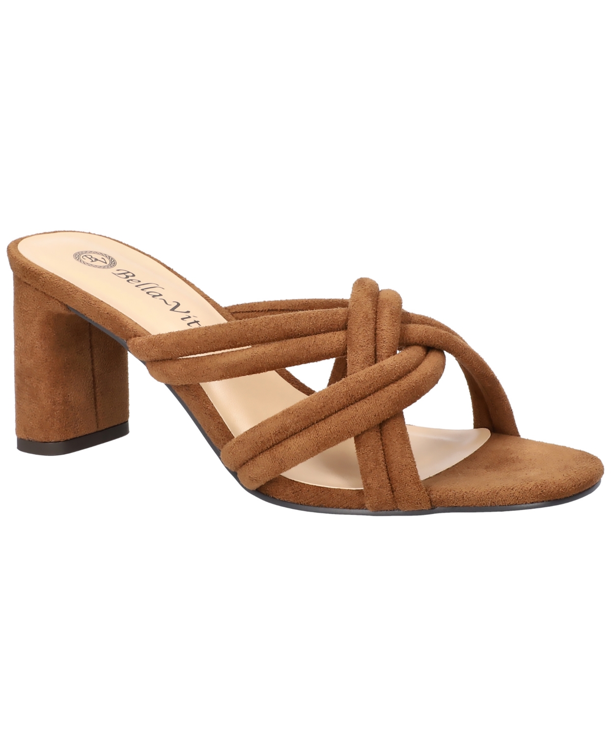 Bella Vita Women's Carmen Dress Heeled Sandals - Cognac Suede