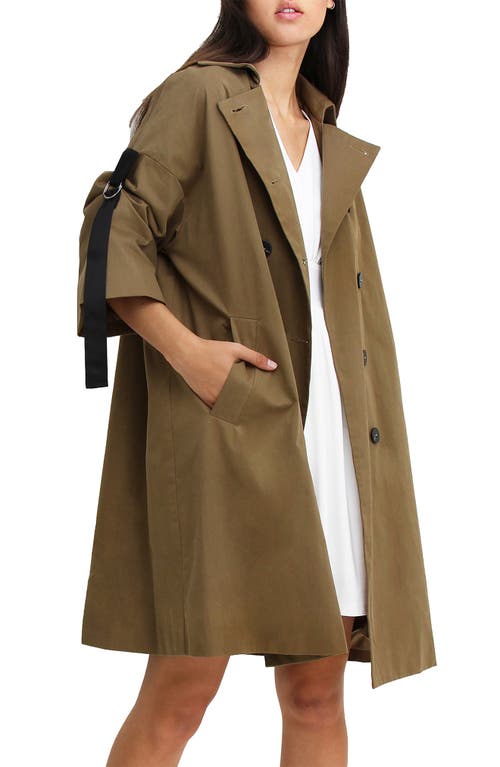 Belle & Bloom BELLE AND BLOOM Russian Romance Trench Coat in Military at Nordstrom, Size X-Small