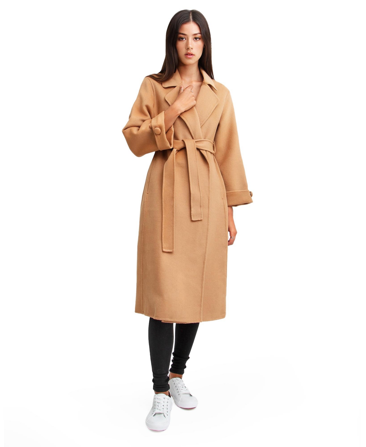 Belle & Bloom Stay Wild Oversized Wool Coat - Camel