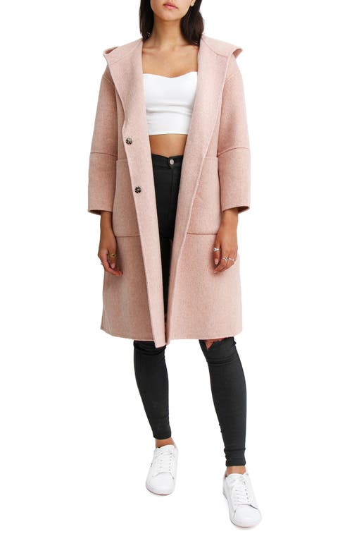 Belle & Bloom Walk This Way Wool Blend Oversized Coat in Pink at Nordstrom, Size X-Small